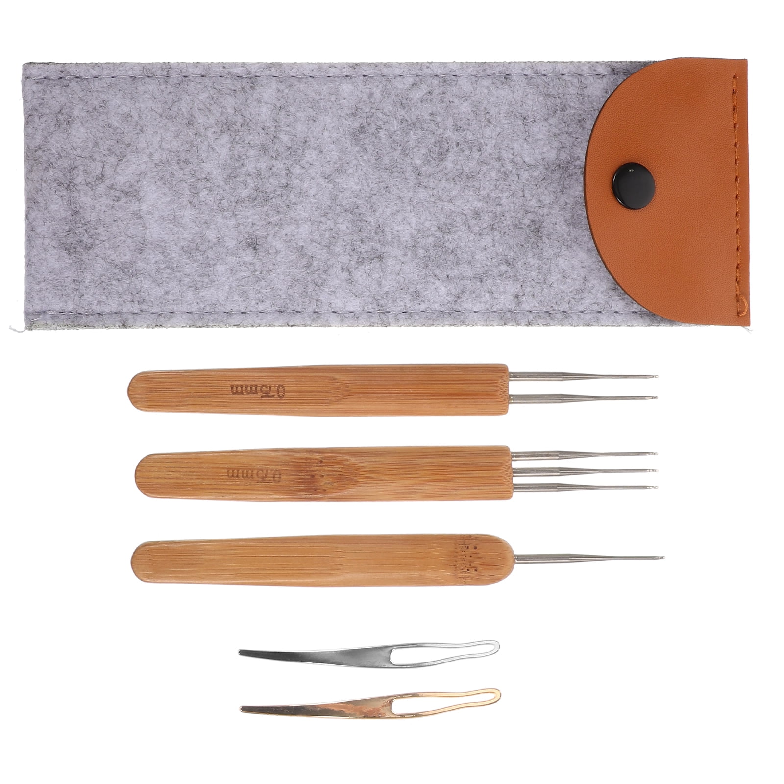 Crochet Needle for Dreadlocks Wood Tools Interlocking Hair Braiding