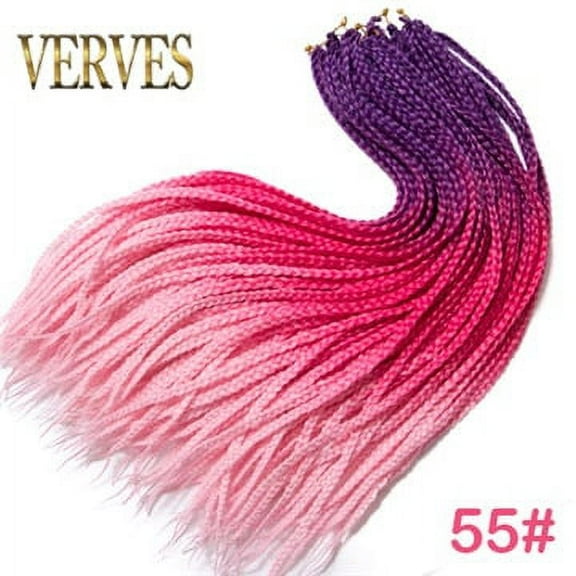 Crochet Ombre Braid Hair Extensions for Women and Girls - 22 Roots/Pack