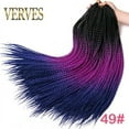 thumbnail image 1 of Crochet Ombre Braid Hair Extensions for Women and Girls - 22 Roots/Pack, 1 of 23