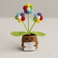 thumbnail image 1 of Crochet Plant Kit, DIY Wool Yarn Artificial Potted Decoration, Everlasting Desktop & Home Decor, Unique Handmade Gift, 1 of 4