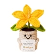 thumbnail image 1 of Crochet Potted Flower Desk Decor Single Piece Thank You Gift for Home and Office, 1 of 4