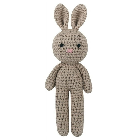 Crochet Rabbit Baby Doll Cute Stuffed Animal Handmade Bunny Soothing Toy