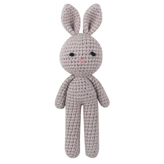 Crochet Rabbit Baby Doll Cute Stuffed Animal Handmade Bunny Soothing Toy