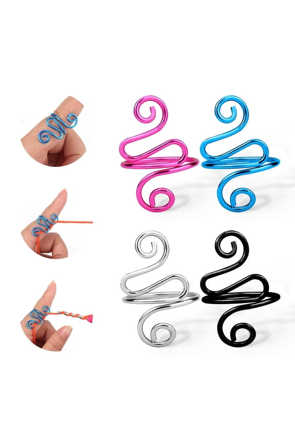 Crochet Ring,2PCS Gold Adjustable Yarn Tension Ring for Crocheting Peacock Shape Knitting Loop Open Finger Ring for Mother Grandma Thanksgiving Presents Finger Yarn Guide Crochet Accessories