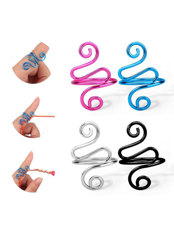 Crochet Ring,2PCS Gold Adjustable Yarn Tension Ring for Crocheting Peacock Shape Knitting Loop Open Finger Ring for Mother Grandma Thanksgiving Presents Finger Yarn Guide Crochet Accessories