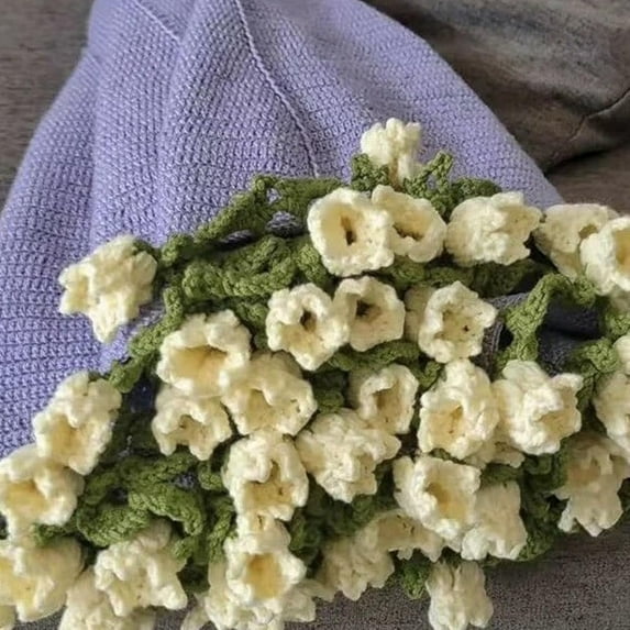 Crochet Rose Blanket, Crochet Bouquet Blanket, Bouquet Handmade Soft and Lightweight, Lightweight Romantic Rose Knitted Throw Pastel Tones for Day Home Decor (Red)