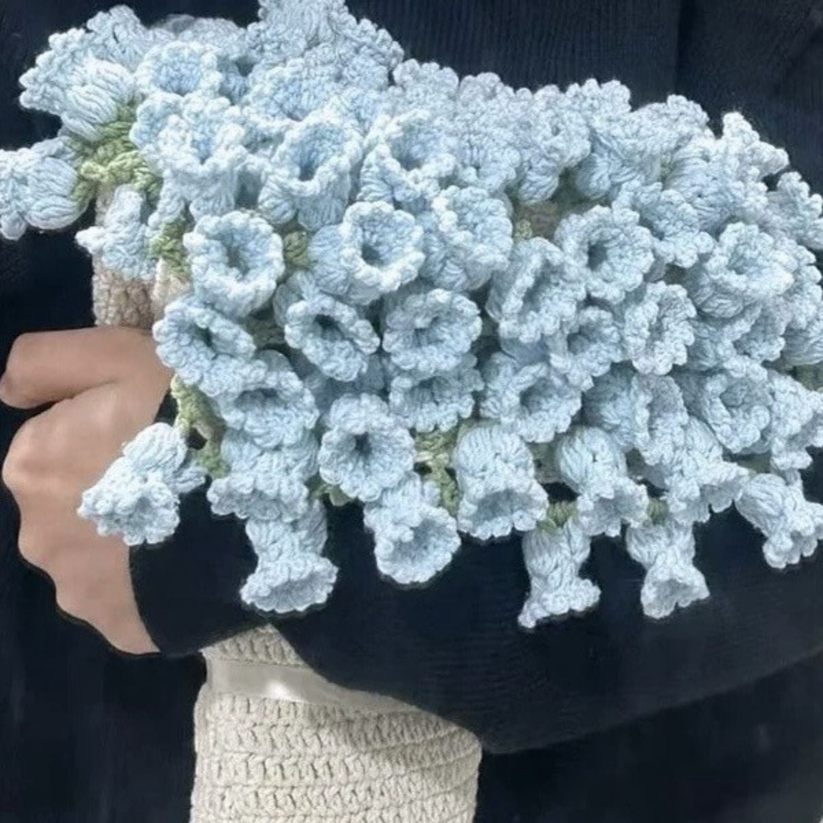 Crochet Rose Blanket,DIY Handmade Crochet Flower Bouquet Blanket,Rose Flower Bouquet Knitted Throw Blankets Pastel Tones for Mother's Day Birthday Christmas Home Decor (Material Package,Unfinished )