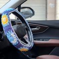 thumbnail image 1 of Crochet Steering Wheel Cover,Universal 14-15 inch Soft Steering Wheel Covers for Women＆ Men,Cute Pattern Non-Slip Sweat-Absorbent Car Covers for Vehicles,Sedans,Suvs (Dark Blue), 1 of 8
