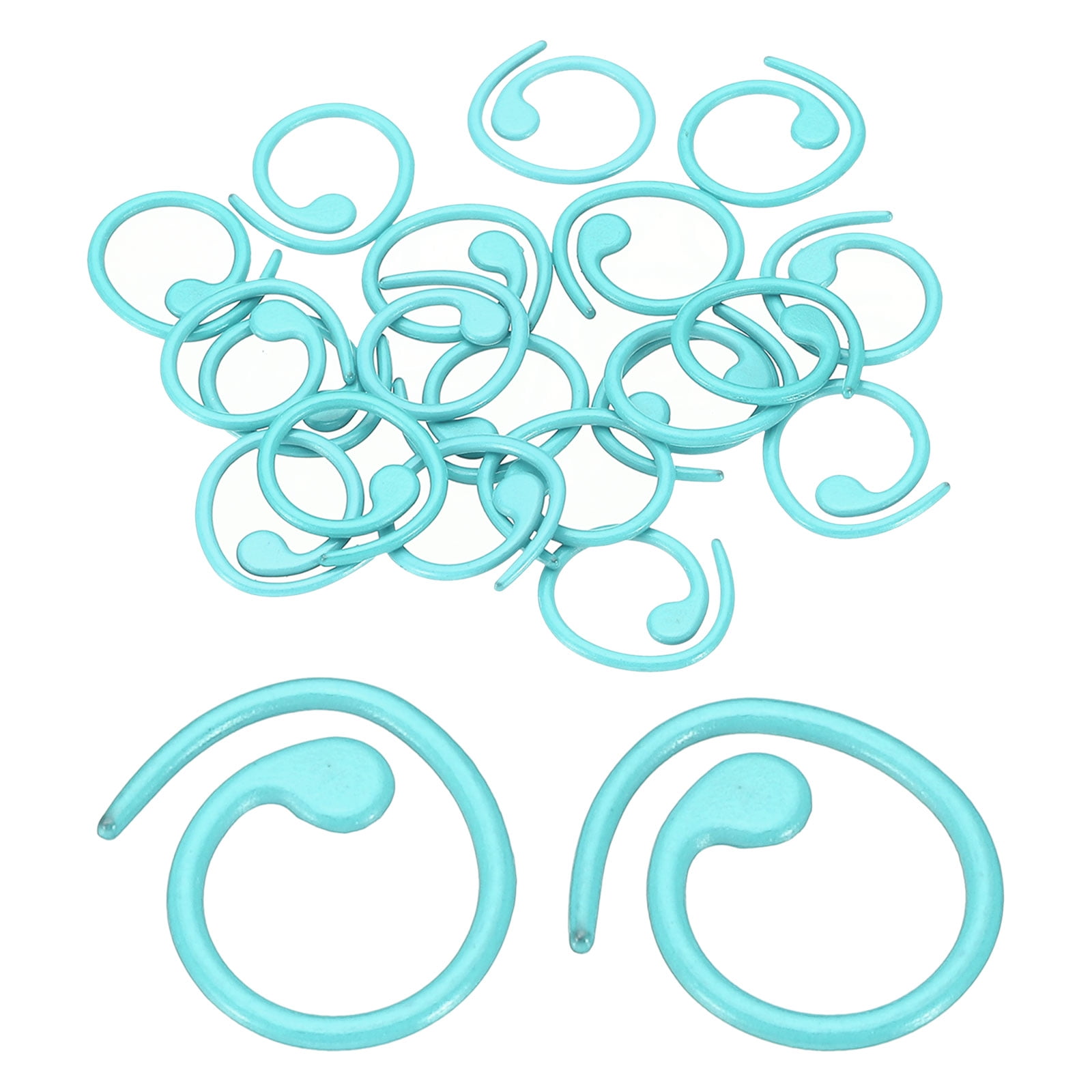 APLZGMG 50Pcs Stitch Markers, Spiral Metal Stitch Markers