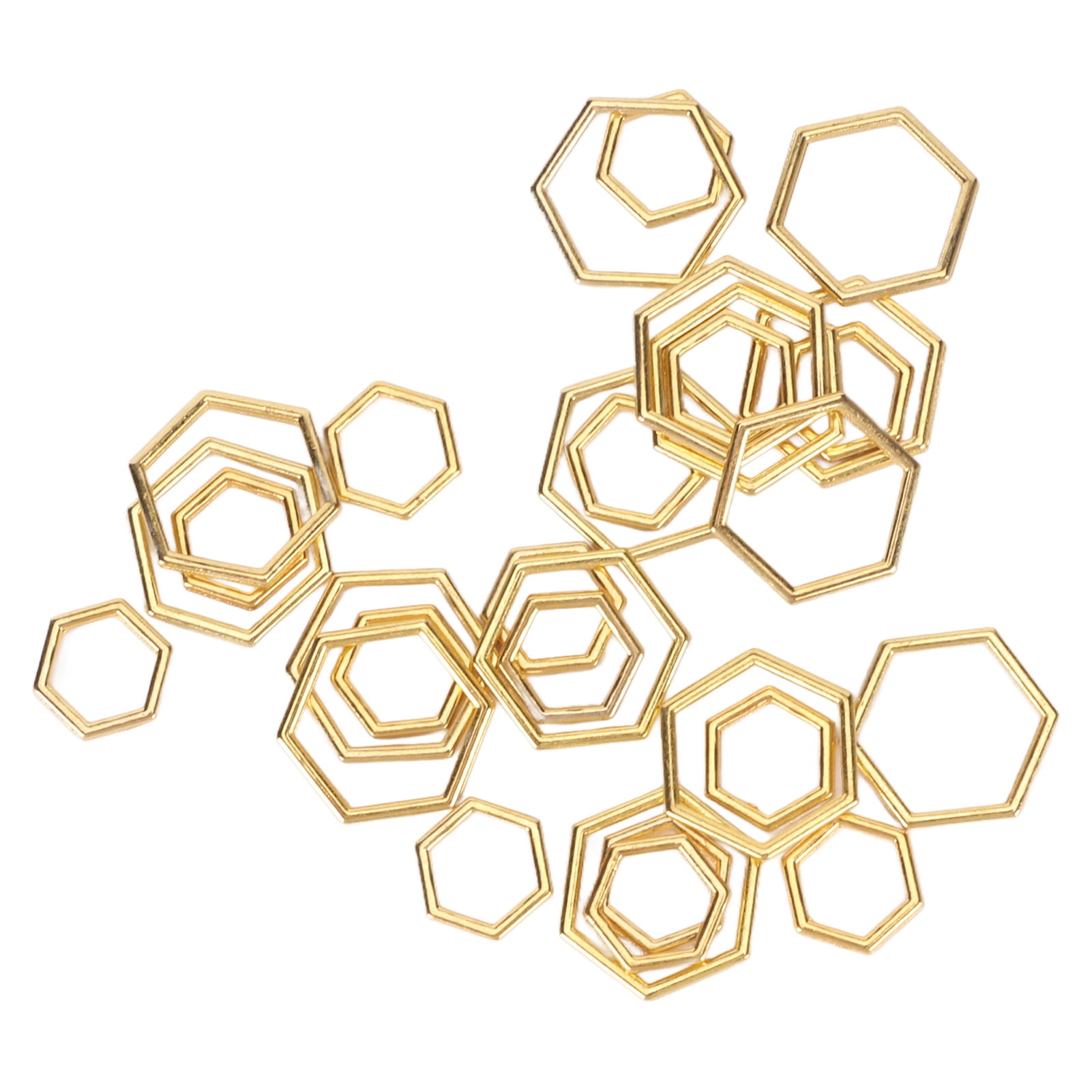 Crochet Stitch Markers, Knitting Stitch Markers Fade Hexagonal Plating