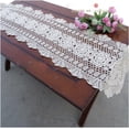 thumbnail image 1 of Crochet Table Runners Cotton Sofa Table Cover Lace Doilies Table Runner Dresser Scarf for Home Party Wedding Banquet Decoration, 1 of 6