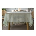 thumbnail image 1 of Crochet Tablecloth with Tassels,  Hollow LaceTablecloths for Party Birthday Dinning Farmhouse Table Cloth, 1 of 5