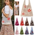 thumbnail image 1 of Crochet Tote Bag Fairycore Hobo Bag for Women Fairy Grunge Aesthetic Tote Bag Fairy Grunge Accessories, 1 of 9
