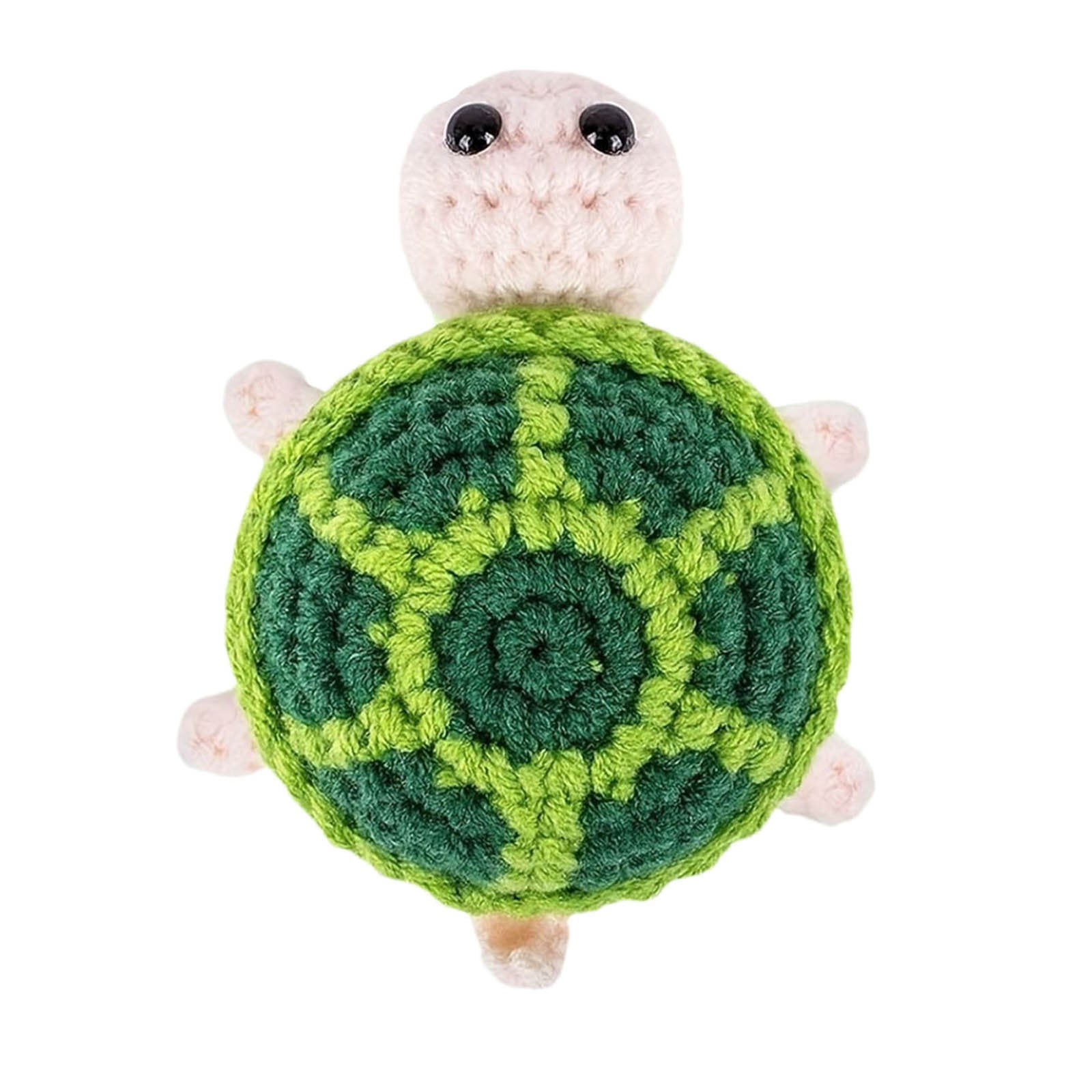 Crochet Turtle Mini Toy Positive Gift With Inspirational Card Knitted ...