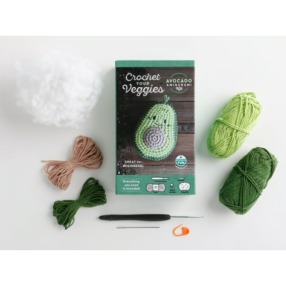 Crochet Your Veggies Amigurumi Kits Crochet Your Veggies Amigurumi Kit Avocado: Everything You Need Is Included: 100%-Cotton Yarn, Crochet Hook, Stitch Mark, Book 4, (Hardcover)