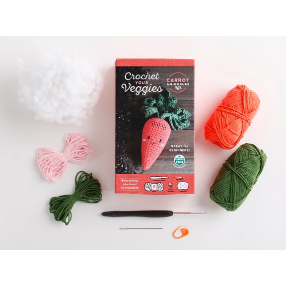 Crochet Your Veggies Amigurumi Kits Crochet Your Veggies Amigurumi Kit Carrot: Everything You Need Is Included: 100%-Cotton Yarn, Crochet Hook, Stitch Marke, Book 1, (Hardcover)