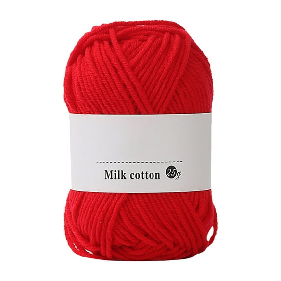 Crochet Wool Yarn under $5! Bzdzmqm Colorful Hand Knitting Yarn, 25g Milk SoftBabyCotton Wool For Crochet DIY Crafts, Acrylic Yarn Balls, Knitting Crochet Supplies