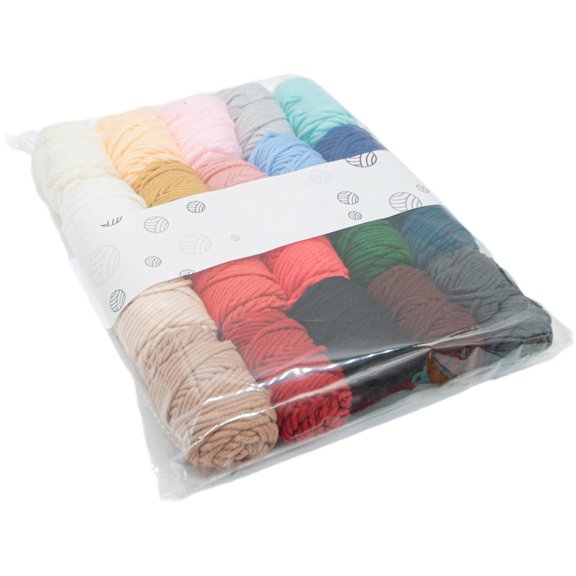20 Color Cotton Yarn Crochet Yarn Soft Wools Yarn for Knitting Crocheting , Sweater, Blankets
