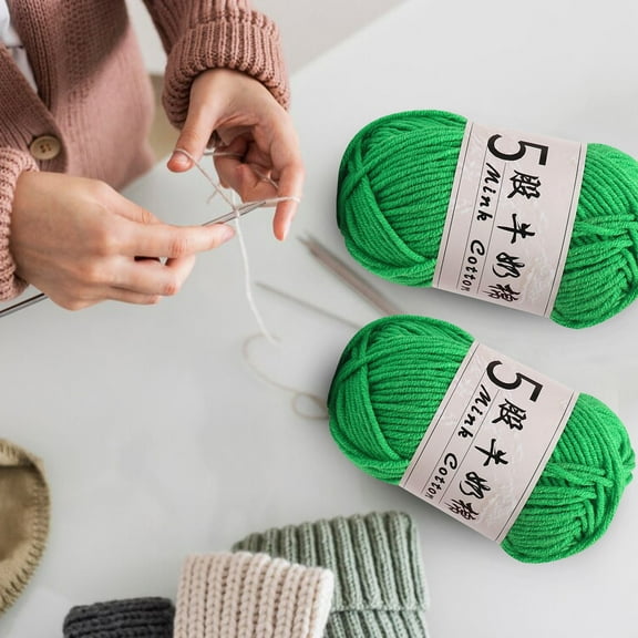 Crochet Yarn under $5! CQCYD 5 Strands Milk Cotton Yarn for Crochet, Soft Knitting Thread for DIY Baby Clothes, Acrylic Weaving Wool for Handcraft, Multicolor Craft Yarn for Sweater Blanket