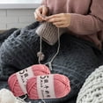 thumbnail image 1 of Crochet Yarn under $5! Xqxayjr 5-Ply Milk Cotton Yarn for Crochet, DIY Knitting Thread for Baby Clothes, Soft Acrylic Wool Ball for Handcraft, 325m Craft Yarn for Beginners, 1 of 6