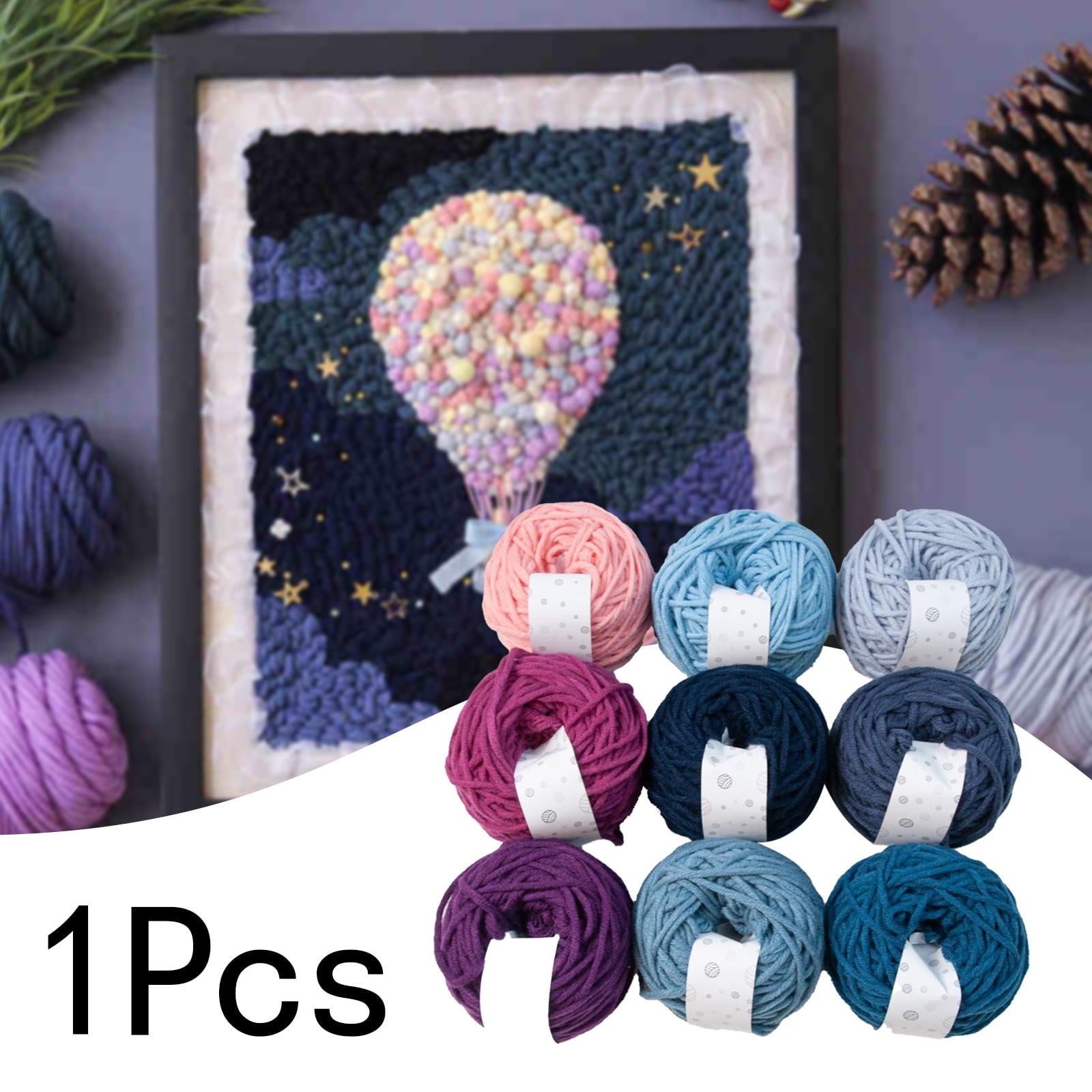Crochet Yarn,Hand Knitted Colorful Thick Wool Yarn,Soft Yarn for Crocheting Knitting Thread Supplies,DIY Crochet Yarn Hand Knitting Crochet Thread,Embroidery Yarn for Knitting and Style C