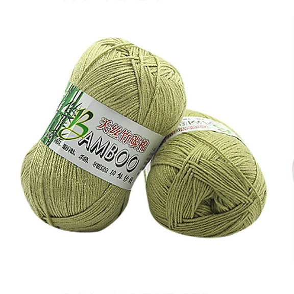 Crochet Yarn, Knitting Wool, Soft Natural Cotton DK 6ply Fingering Weight for Baby Knitwear, 50g Skein, 30% Cotton 70% Fiber