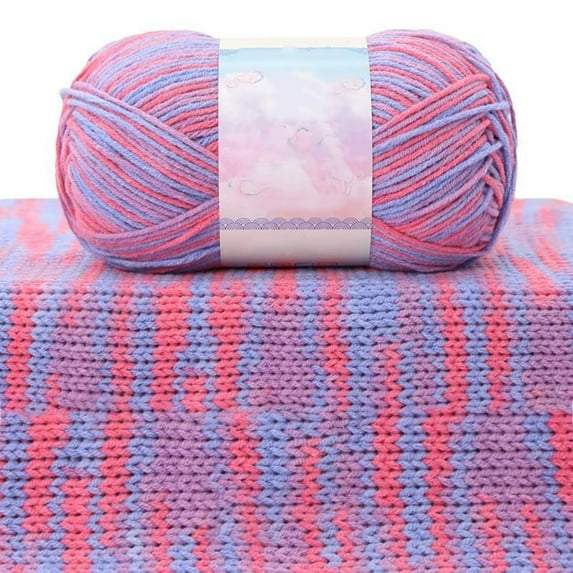 Crochet Yarn under $5! kkbbma Milk Wool Yarn, Comfy Yarn Tie Dye Knitting Woolen Yarn, Crochet Yarn Kit for Colorful Craft DIY Handcrafts Materials