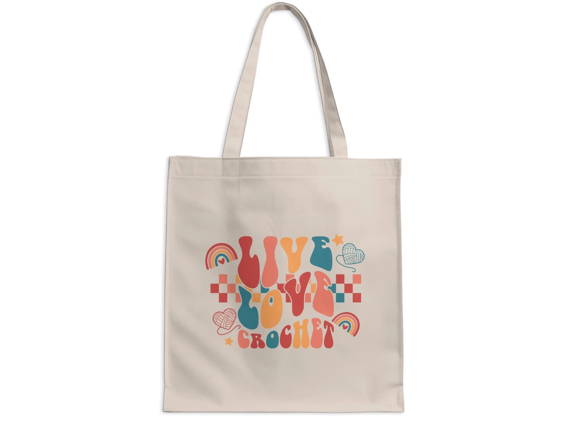 Crocheter Gift, Crocheting Yarn Tote Bag, Project Bag, Gift for Crocheter, Hobby Craft Bag
