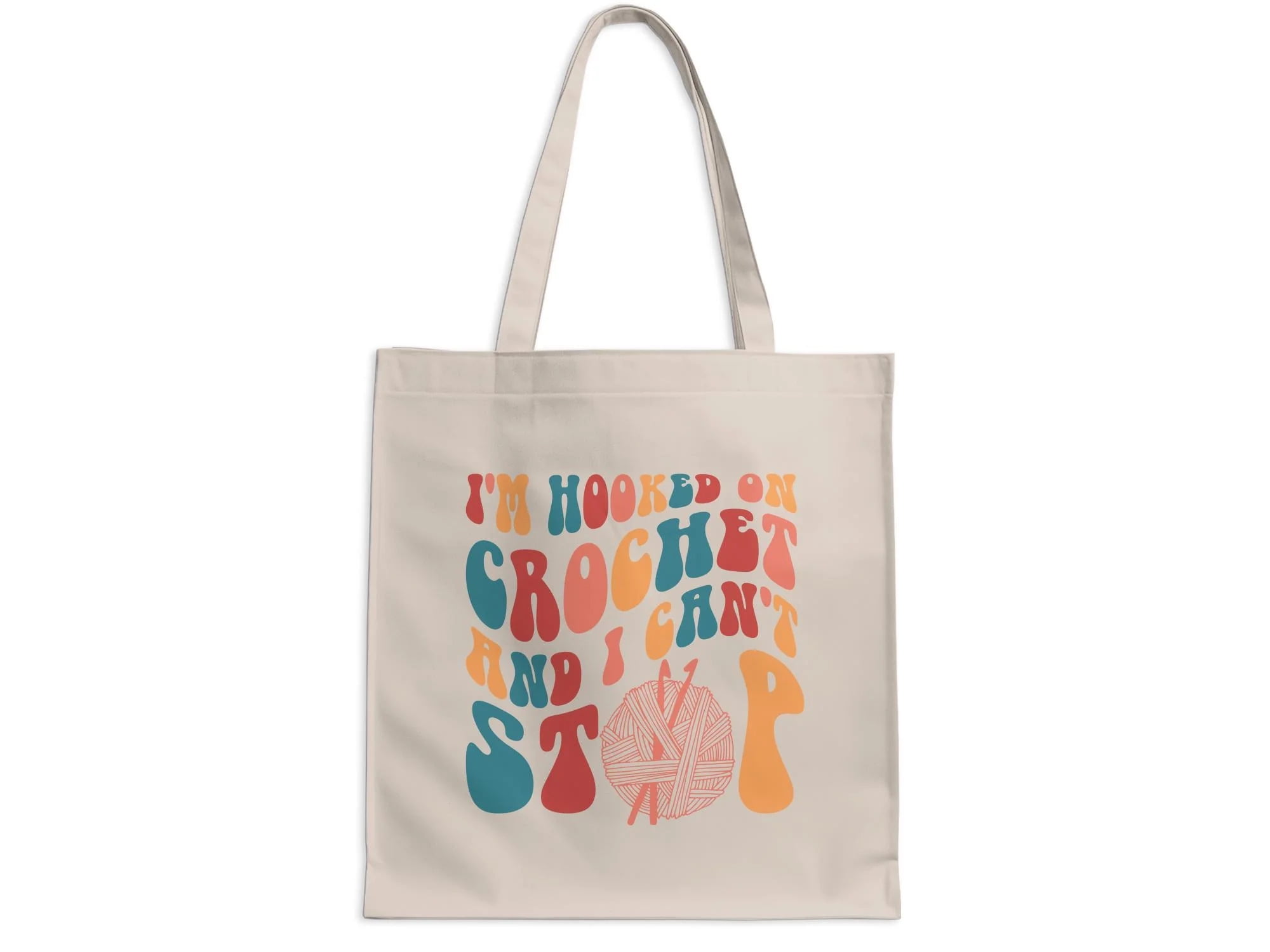 Crocheter Gift, Crocheting Yarn Tote Bag, Project Bag, Gift for Crocheter, Hobby Craft Bag