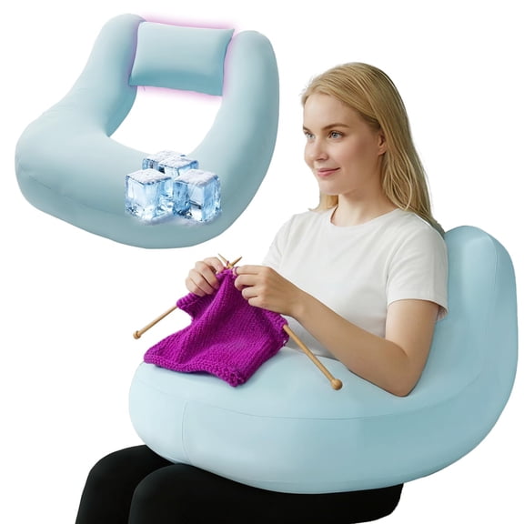 Crochetingow For Lap With Detachable Support | U-shaped Arm Rest Crochet Reading In Bed Gaming On Sofa Fits All Adult Sizes S & Shoulder