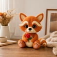 thumbnail image 1 of Crochetta Crochet Kit for Beginners - Crochet Starter Kit, Crochet Raccoon Doll DIY Kit, Learn to Crochet Kits for Adults, DIY Knitting Supplies, Rose‑Holding Raccoon(Orange), 1 of 6