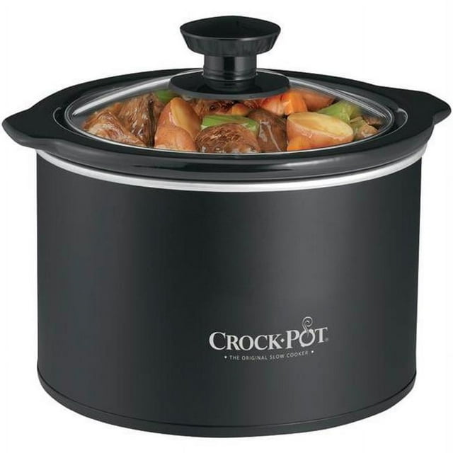CrockPot 1.5Quart Round Slow Cooker Black