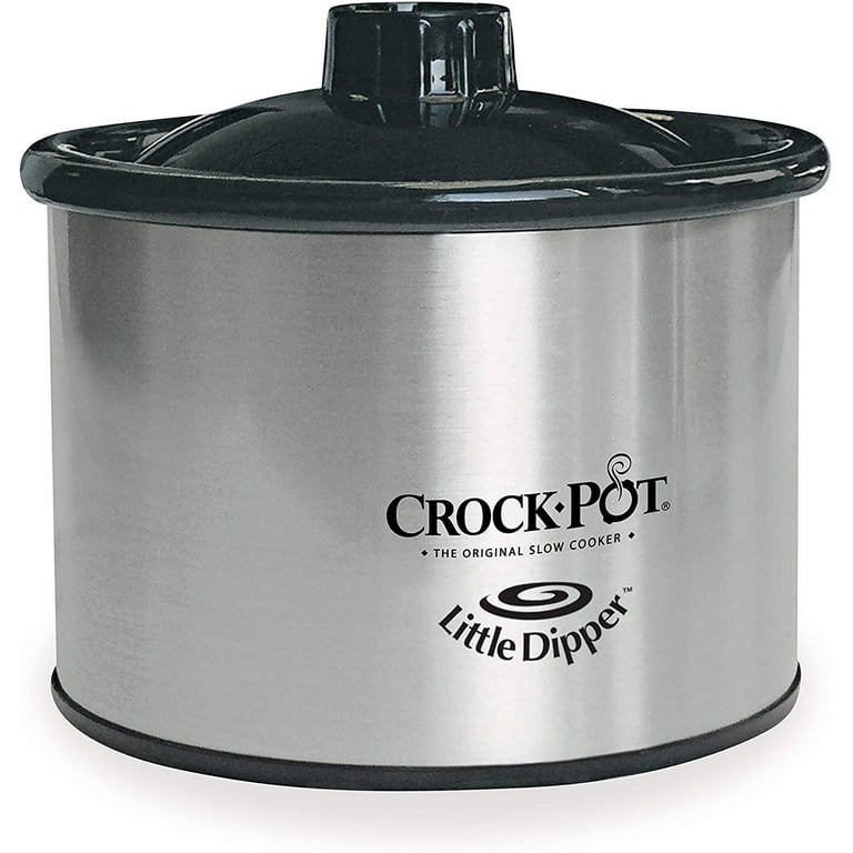 Crock-Pot Little Dipper Mini Slow Cooker Stoneware White Dip Pot 1 Quart