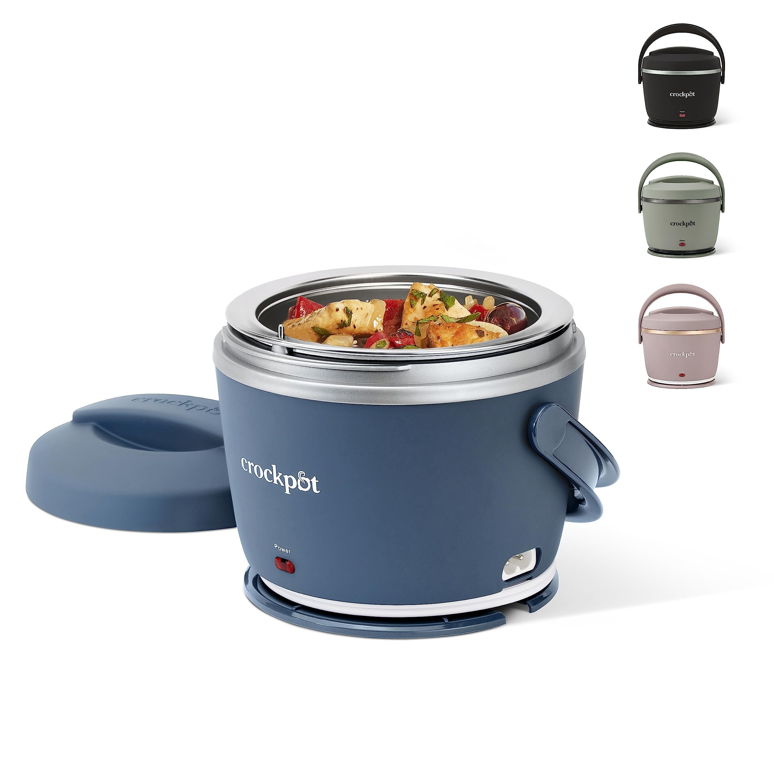 Crock-Pot 20-Ounce Electric Lunch Box, Portable Food Warmer, Faded Blue ...