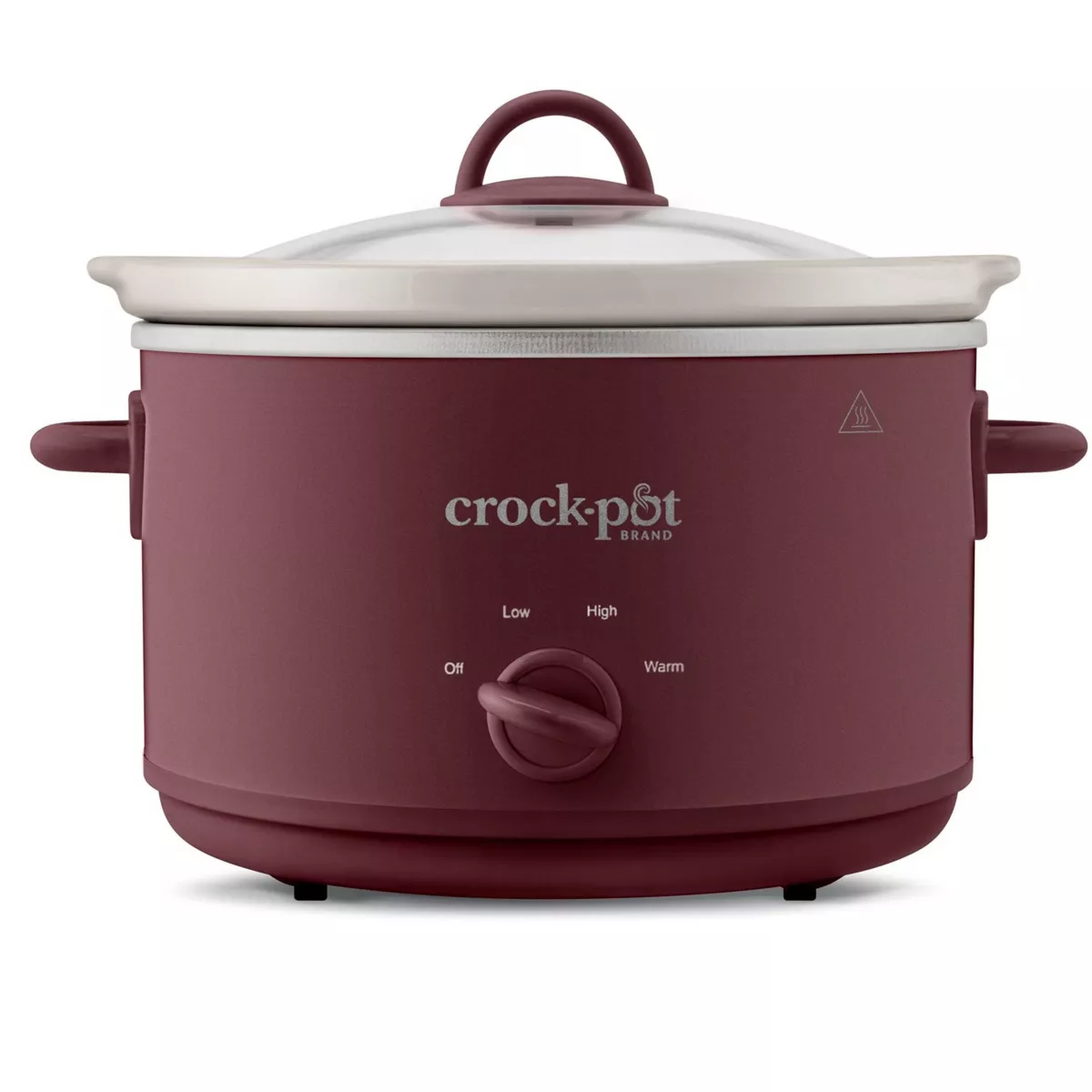 Crock-Pot 4.5qt Slow Cooker: Ceramic Stoneware, 3 Settings, Stay-Cool Handles, Dishwasher-Safe Parts