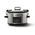 thumbnail image 1 of Crockpot Programmable 4-Quart Cook & Carry Slow Cooker, Stainless Steel, 1 of 6