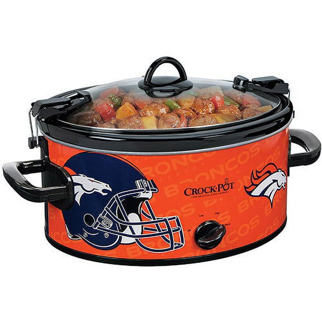 CrockPot 6Quart NFL Slow Cooker, Denver Broncos