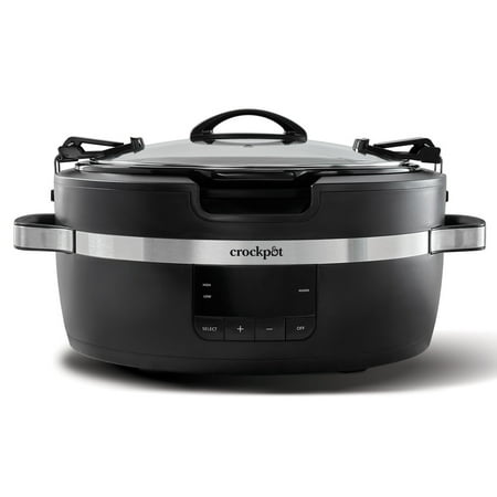Crock-Pot - ThermoShield Cook and Carry 6-Quart Slow Cooker - Black