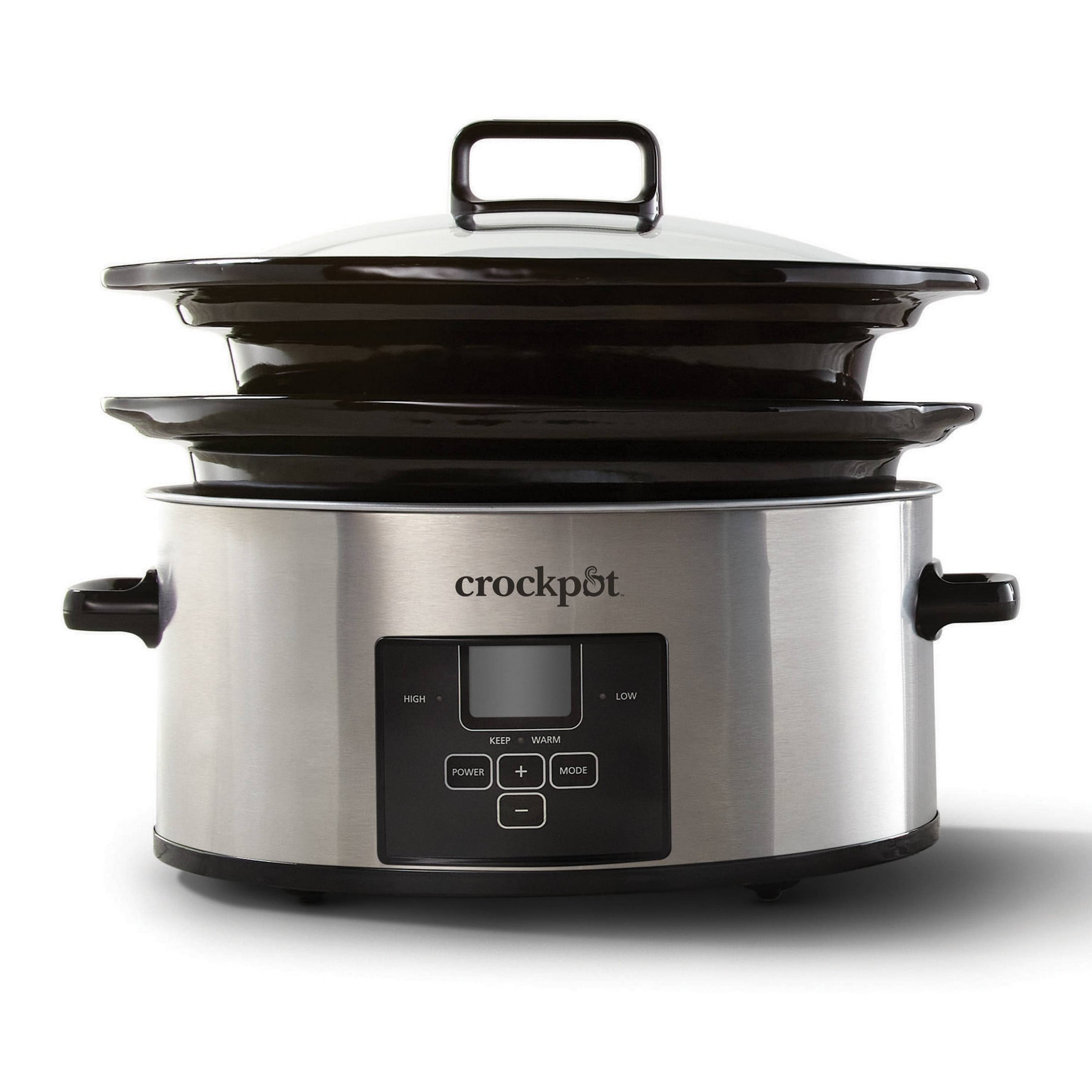 Crock Pot 6qt Choose-a Crockpot Slow Cooker Silver 2125187 Brand NEW &  Sealed