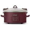thumbnail image 1 of Crock-Pot 6qt Cook & Carry Programmable Slow Cooker Ceramic Lambrusco, 1 of 6