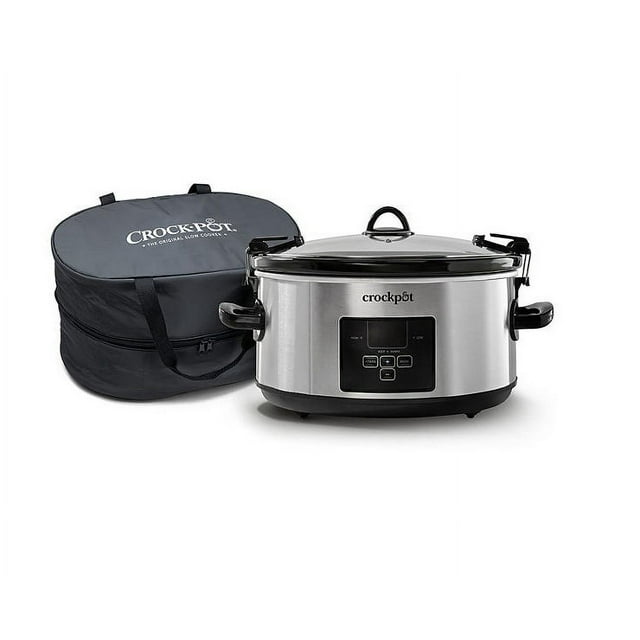 CrockPot Kitchen 7QT. Digital Countdown Cook & Carry Slow Cooker with