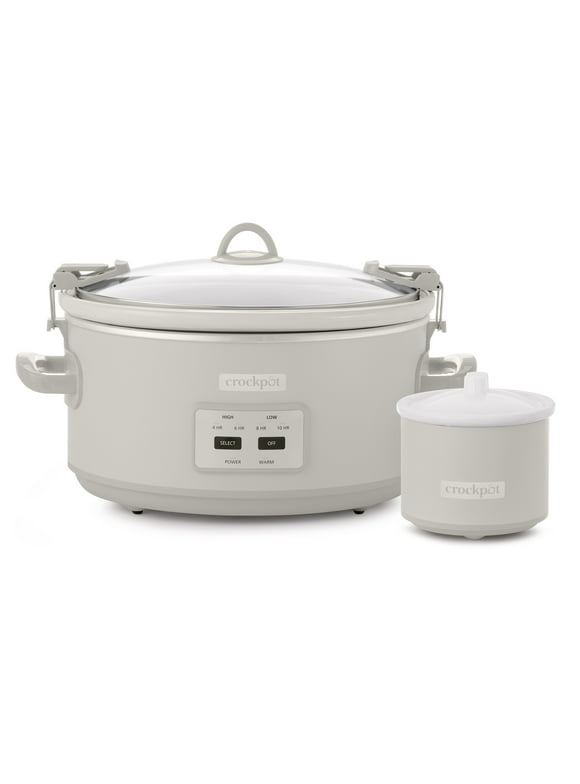 Crock-Pot 7-Quart Cook & Carry Slow Cooker, Mushroom