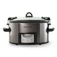 thumbnail image 1 of Crockpot 7-Quart Easy-to-Clean Cook & Carry Slow Cooker, Stainless Steel, 1 of 7