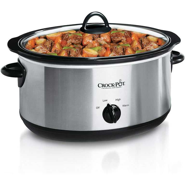 Crock-Pot 4-Quart Oval Slow Cooker Stainless-Steel SCCPVL400-S - Best Buy