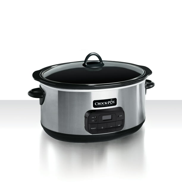 Crock-Pot 8 Quart Programmable Stainless Steel Slow Cooker