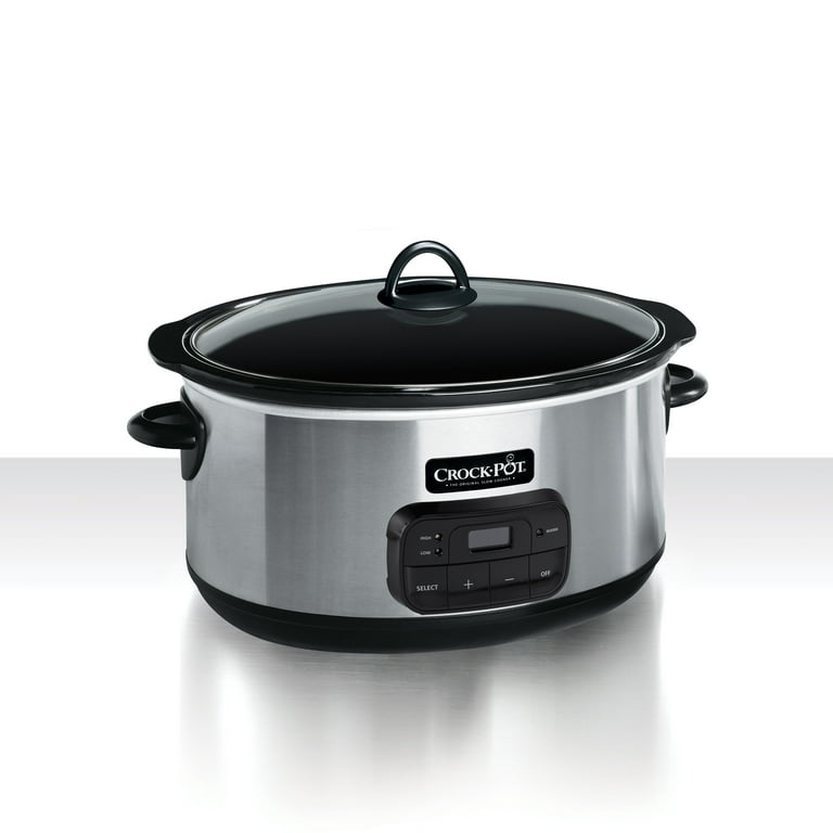 Crock-Pot Digital Slow Cooker - 8 qt - Black Stainless