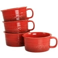 thumbnail image 1 of Crock Pot Appleton 24oz Stoneware 4 Piece Soup Mug Set in Gradient Red, 1 of 7
