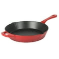 thumbnail image 1 of Crock-Pot Artisan 12 Inch Enameled Cast Iron Round Skillet in Gradient Red, 1 of 6