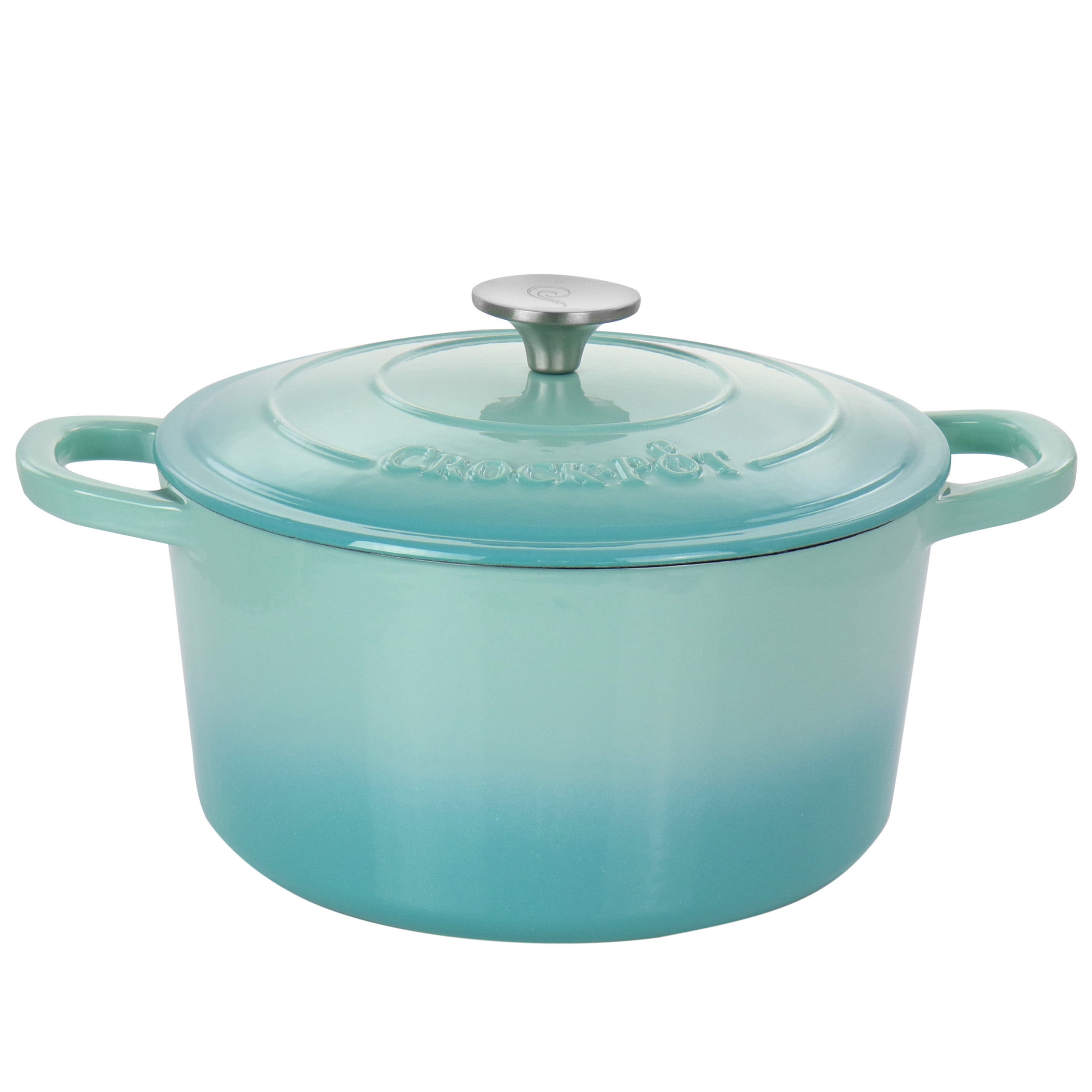 Crock Pot Artisan 2 Piece Enameled Cast Iron Dutch Oven 5 Quarts