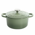 thumbnail image 1 of Crock-Pot Artisan 2 Piece 7 Quarts Enameled Cast Iron Dutch Oven in Pistachio Green, 1 of 8